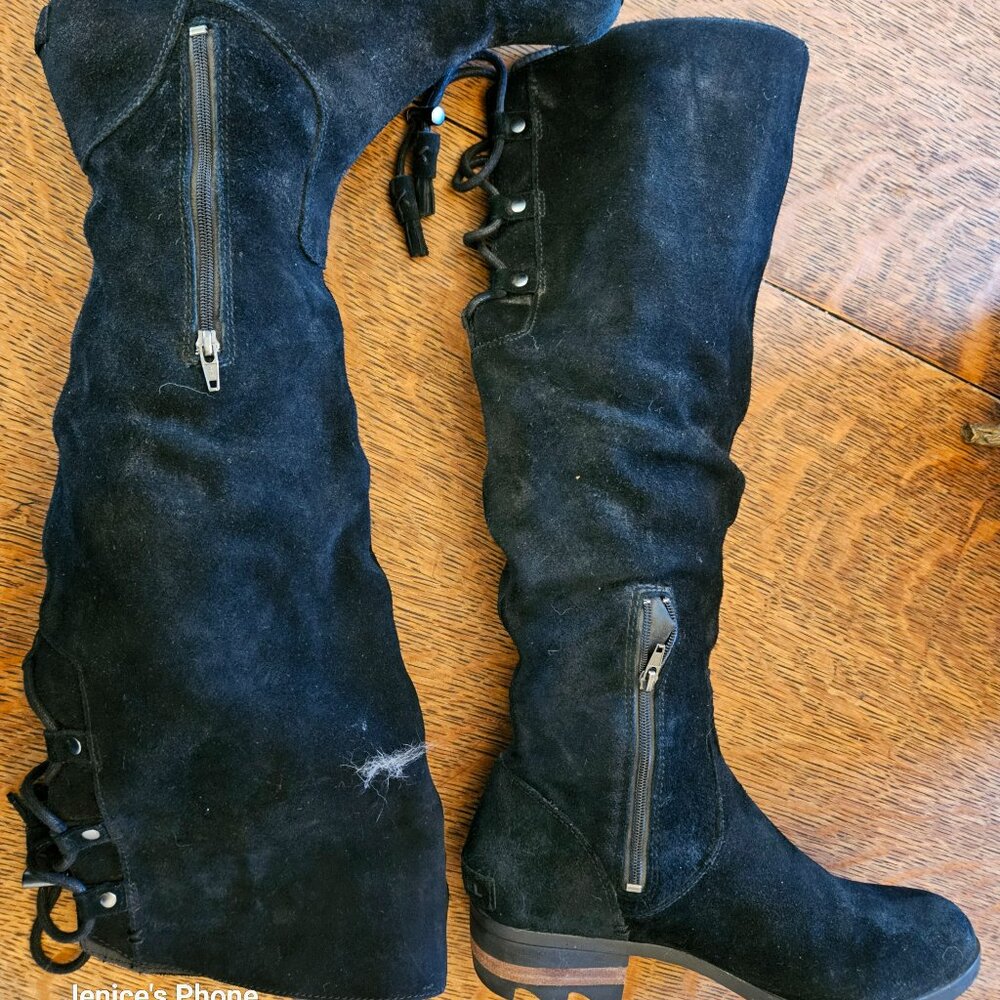 Women's tall boots- size 9  Leather and lined